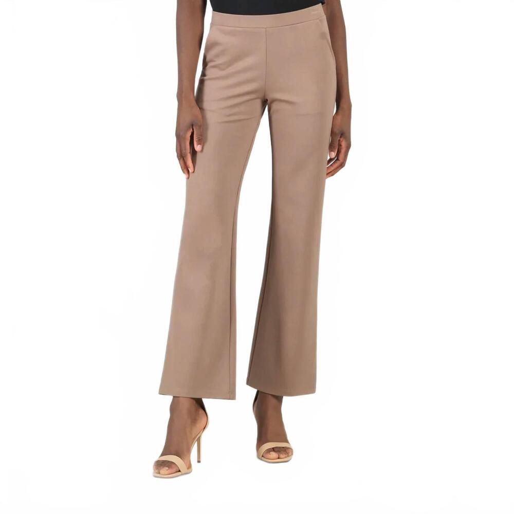 NEW CLARA SUNWOO loose leg pull-on pant - plus in taupe